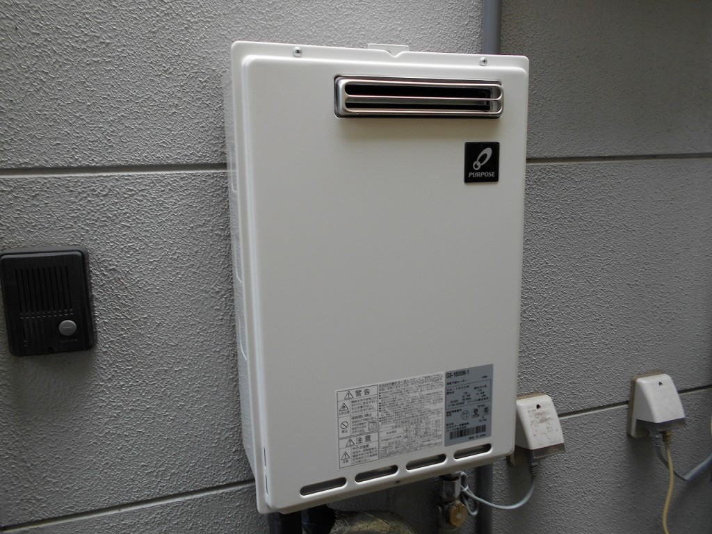パーパス製給湯器　16号屋外壁掛給湯専用 GS-1600W-1