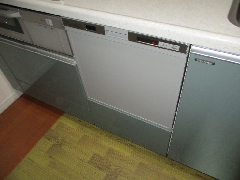 三菱製食器洗い乾燥機の交換工事 EW-45H1S　